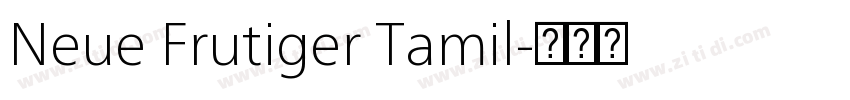 Neue Frutiger Tamil字体转换